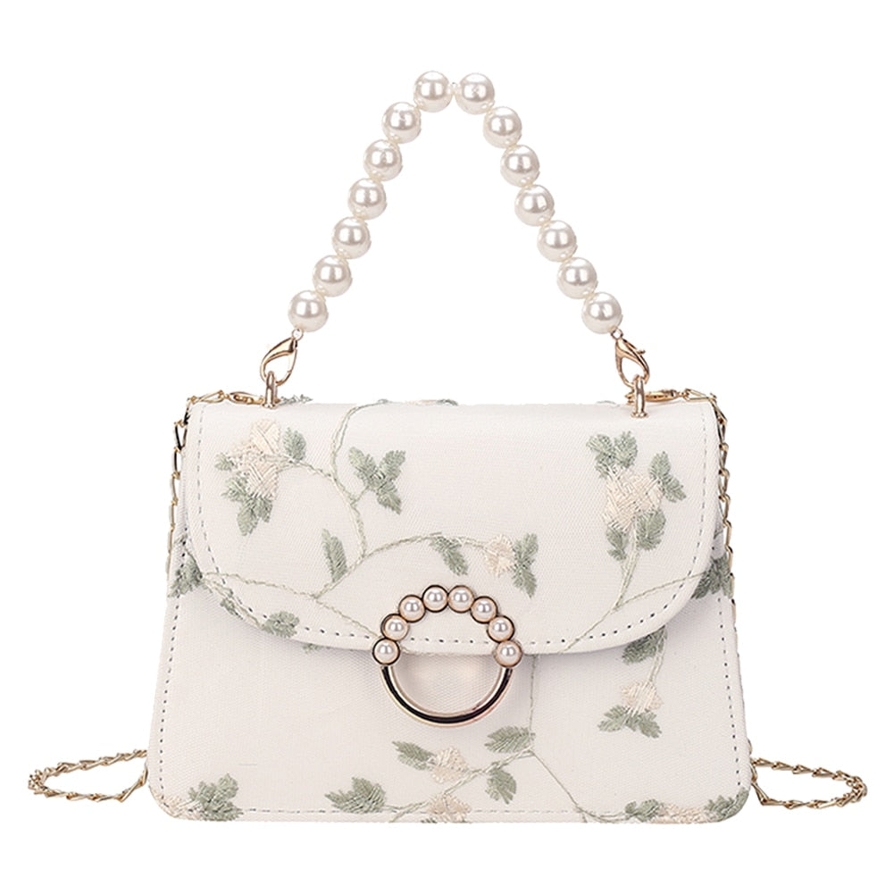 Vintage Pearl Chain Handbag
